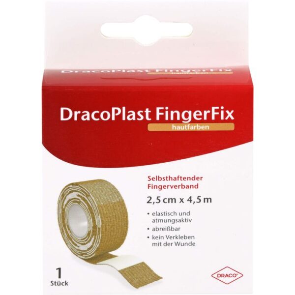 DRACOPLAST FingerFix 2,5 cmx4,5 m m.Wundk.haut 1 St.