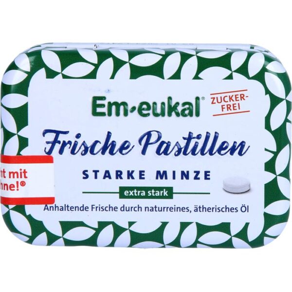 EM-EUKAL Frische Pastillen starke Minze zuckerfrei 20 g