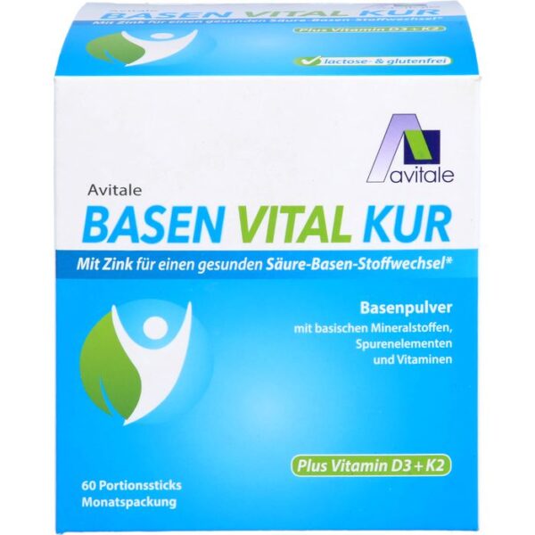 BASEN VITAL KUR plus Vitamin D3+K2 Pulver 60 St.