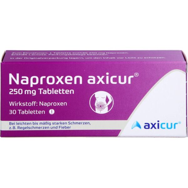 NAPROXEN axicur 250 mg Tabletten 30 St.