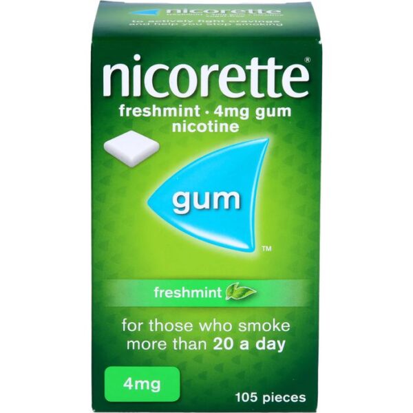 NICORETTE Kaugummi 4 mg freshmint 105 St.