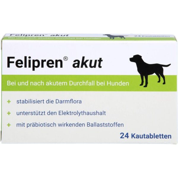 FELIPREN akut Kautabl.bei u.nach Durchfall f.Hunde 24 St.