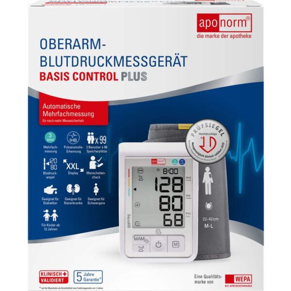 APONORM Blutdruckmessgerät Basis C.Plus Oberarm 1 St.