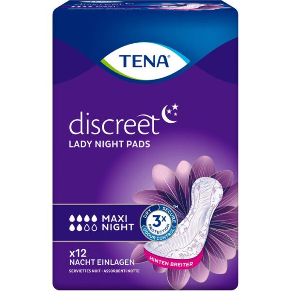 TENA LADY Discreet Inkontinenz Einlagen maxi night 12 St.