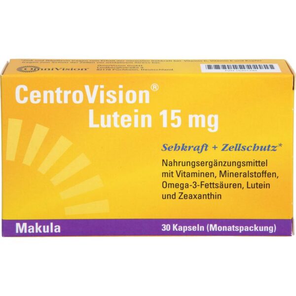 CENTROVISION Lutein 15 mg Kapseln 30 St.