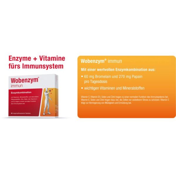 WOBENZYM immun magensaftresistente Tabletten 60 St.