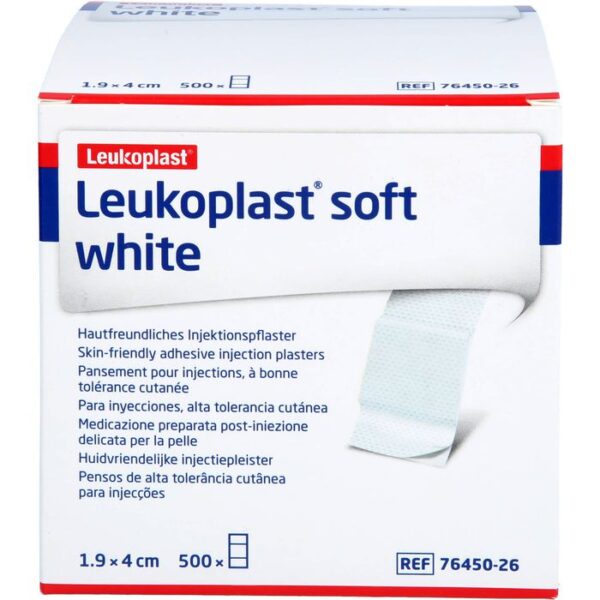 LEUKOPLAST soft white Injektionspfl.Str.19x40 mm 500 St.