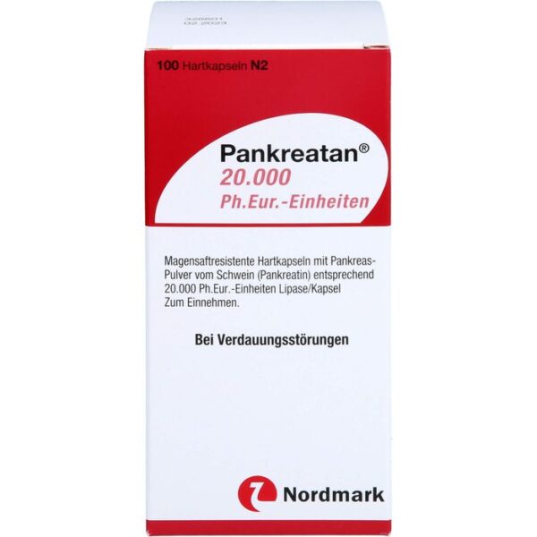 PANKREATAN 20.000 Ph.Eur.-Einheiten msr.Hartkaps. 100 St.