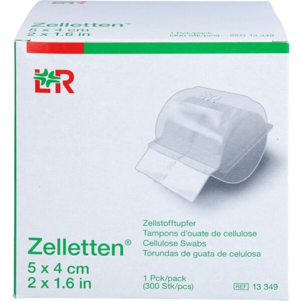 ZELLETTEN Tupfer 4x5 cm unsteril Rolle 300 St.