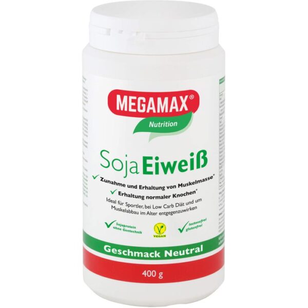 MEGAMAX Soja Eiweiß neutral Pulver 400 g