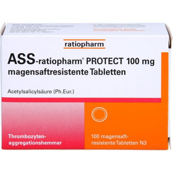 ASS-ratiopharm PROTECT 100 mg magensaftr.Tabletten 100 St.