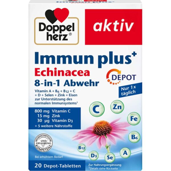 DOPPELHERZ Immun plus Echinacea Depot Tabletten 20 St.