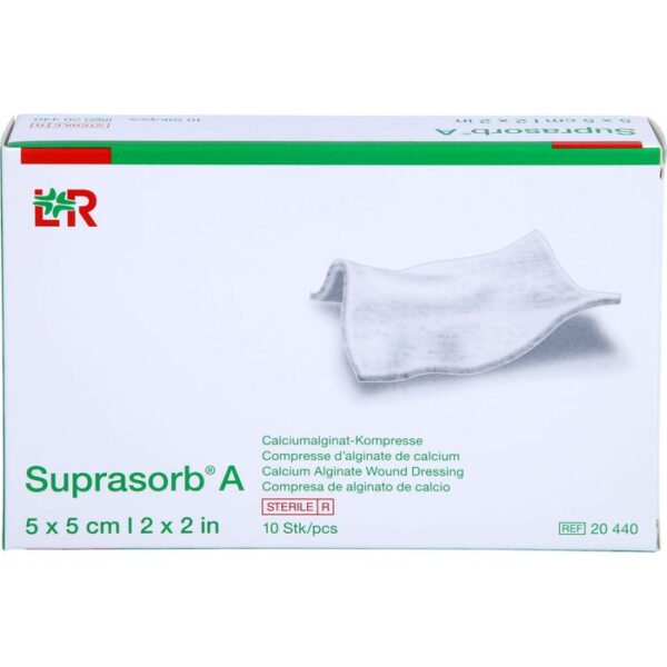 SUPRASORB A Calciumalginat Kompr.5x5 cm 10 St.