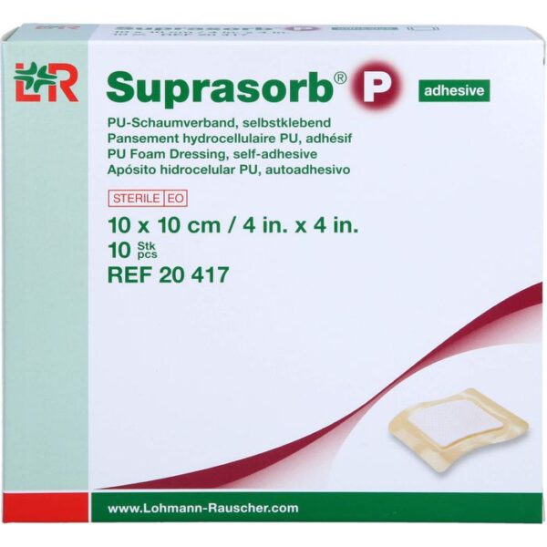 SUPRASORB P PU-Schaumv.selbstklebend 10x10 cm 10 St.