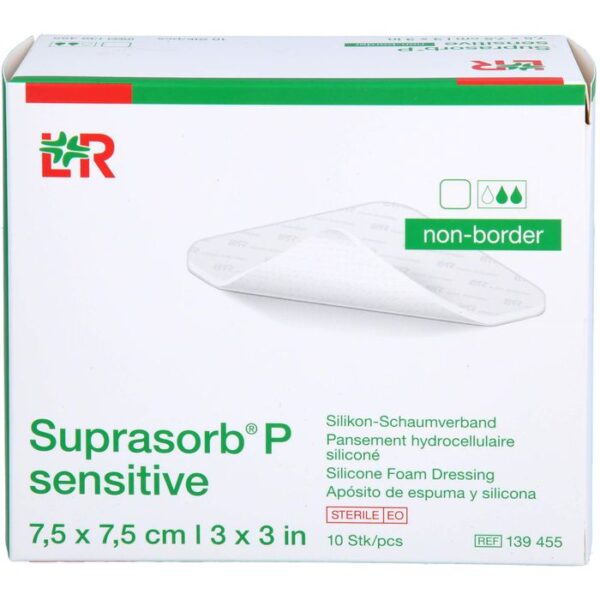 SUPRASORB P sensitive PU-Schaumv.non-bor.7,5x7,5 10 St.