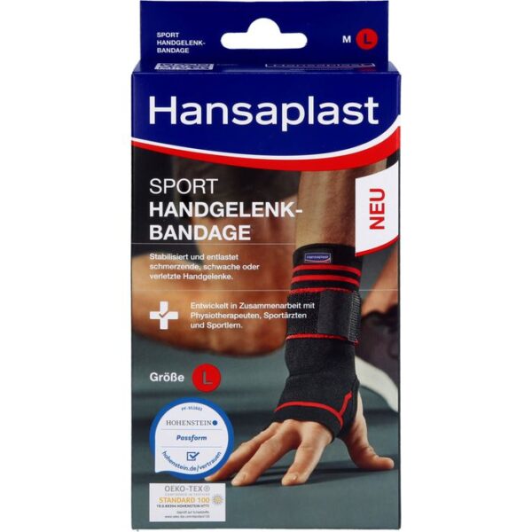 HANSAPLAST Sport Handgelenk-Bandage Gr.L 1 St.