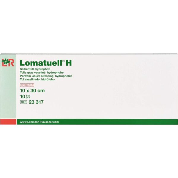 LOMATUELL H Salbentüll 10x30 cm steril 10 St.