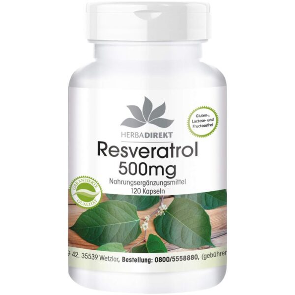 RESVERATROL 500 mg Kapseln 120 St.