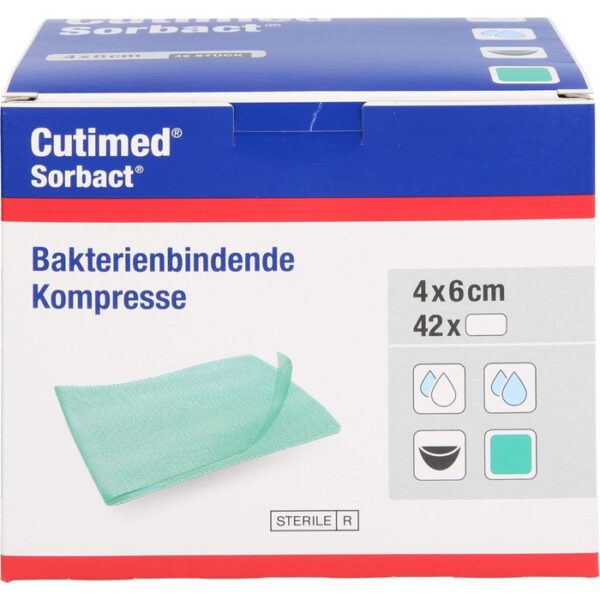 CUTIMED Sorbact Kompressen 4x6 cm 42 St.