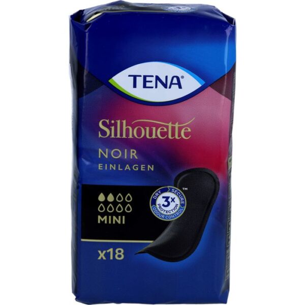 TENA SILHOUETTE Inkontinenz Einlagen mini noir 18 St.