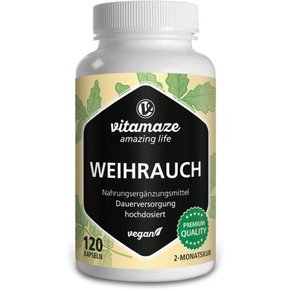 WEIHRAUCH 900 mg hochdosiert vegan Kapseln 120 St.