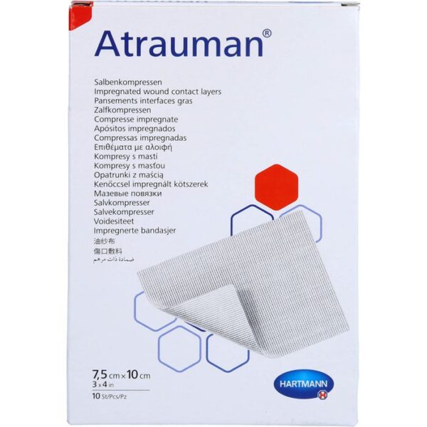 ATRAUMAN 7,5x10 cm steril Kompressen 10 St.