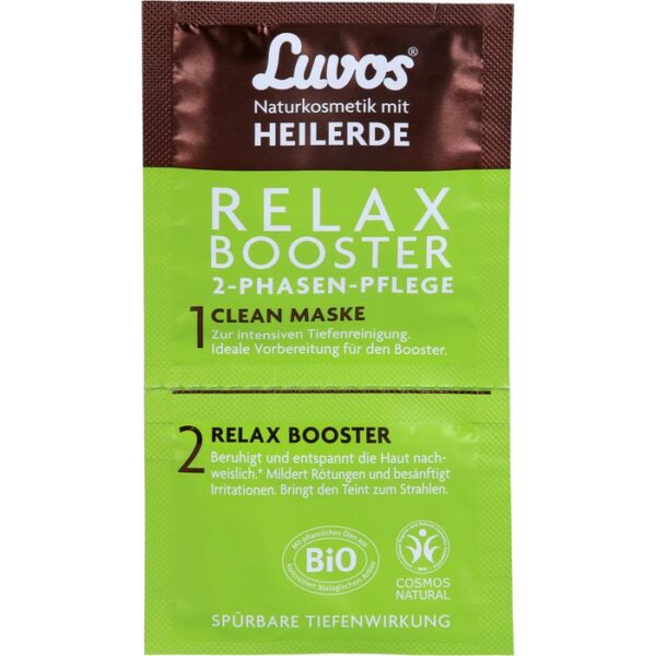 LUVOS Heilerde Relax Booster&Clean Maske 2+7,5ml 1 P