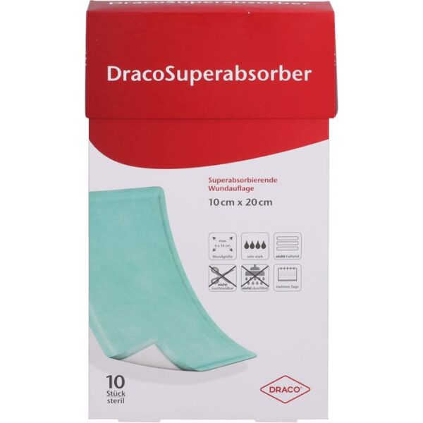 DRACOSUPERABSORBER 10x20 cm Wundauflage 10 St.