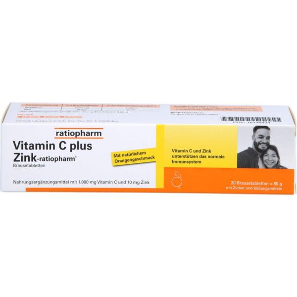 VITAMIN C PLUS Zink-ratiopharm Brausetabletten 20 St.