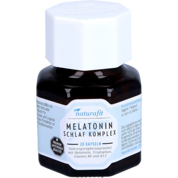 NATURAFIT Melatonin Schlaf Komplex Kapseln 20 St.