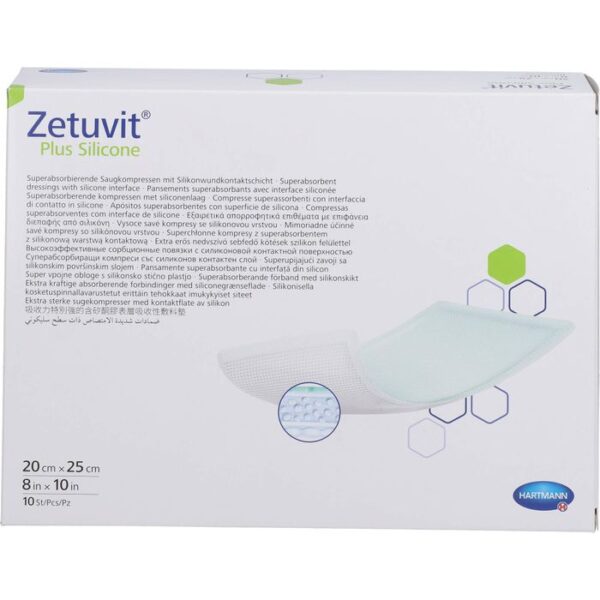 ZETUVIT Plus Silicone steril 20x25 cm 10 St.