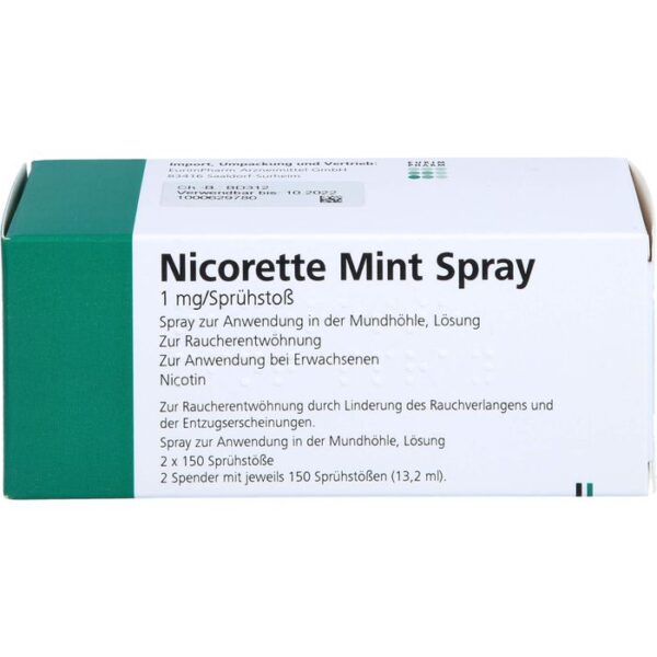 NICORETTE Mint Spray 1 mg/Sprühstoß 2 St.