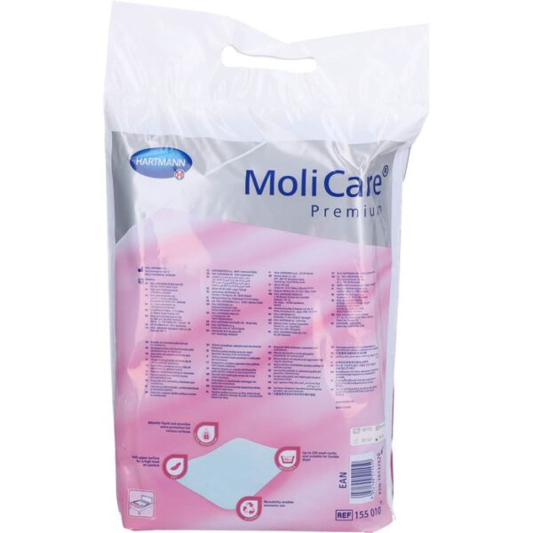 MOLICARE Premium Bed Mat Textile 7 Tropfen 85x90cm 1 St.