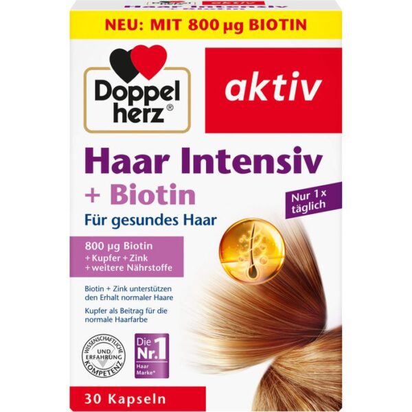 DOPPELHERZ Haar Intensiv+Biotin Kapseln 30 St.