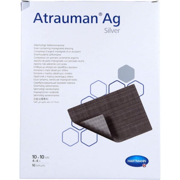 ATRAUMAN Ag 10x10 cm steril Kompressen 10 St.