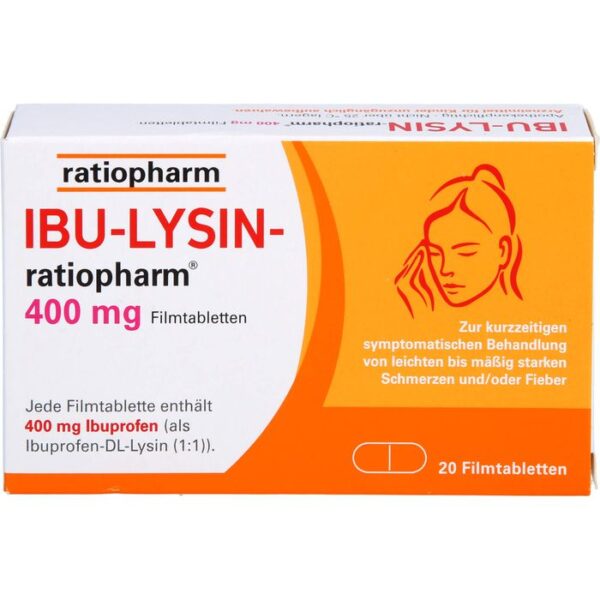 IBU-LYSIN-ratiopharm 400 mg Filmtabletten 20 St.