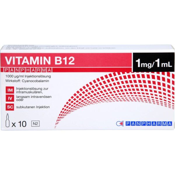 VITAMIN B12 PANPHARMA 1000 µg/ml Injektionslsg. 10 ml