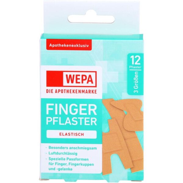 WEPA Fingerpflaster Mix 3 Größen 12 St.