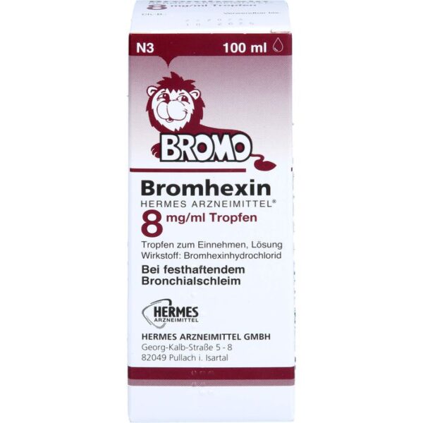 BROMHEXIN Hermes Arzneimittel 8 mg/ml Tropfen 100 ml