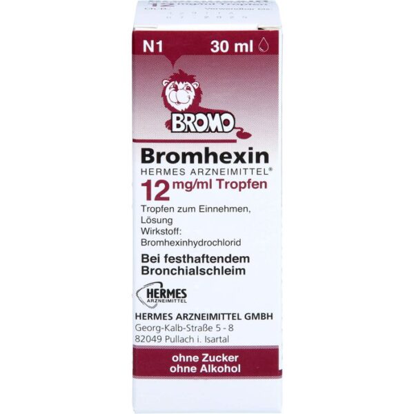 BROMHEXIN Hermes Arzneimittel 12 mg/ml Tropfen 30 ml