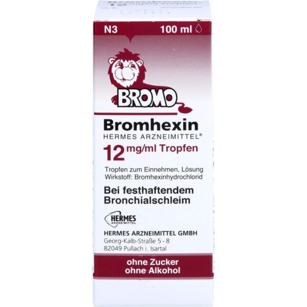 BROMHEXIN Hermes Arzneimittel 12 mg/ml Tropfen 100 ml