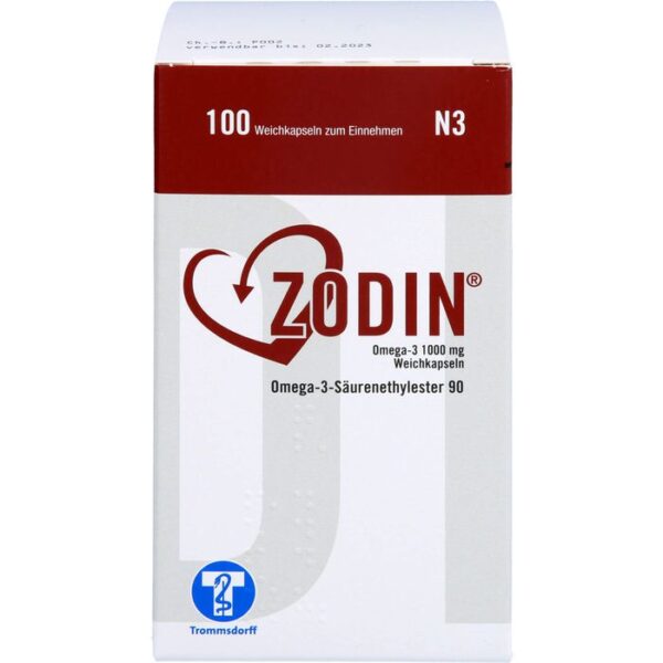 ZODIN Omega-3 1000 mg Weichkapseln 100 St.