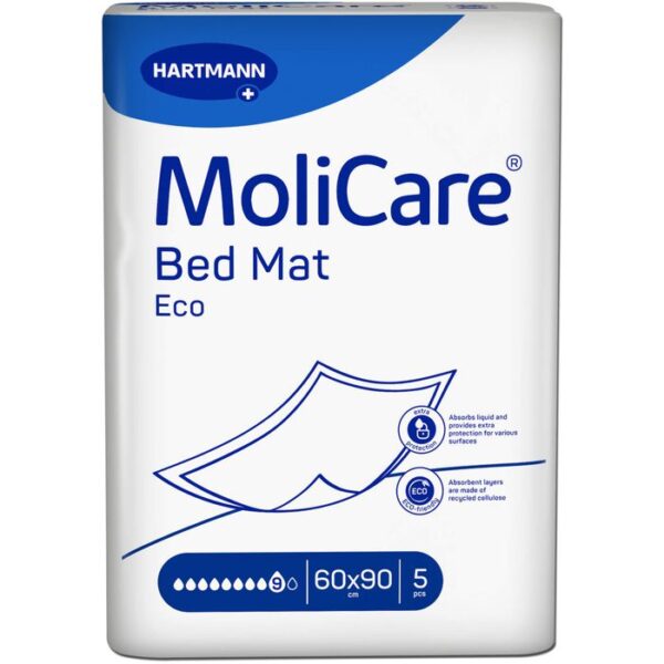 MOLICARE Bed Mat Eco 9 Tropfen 60x90 cm 5 St.