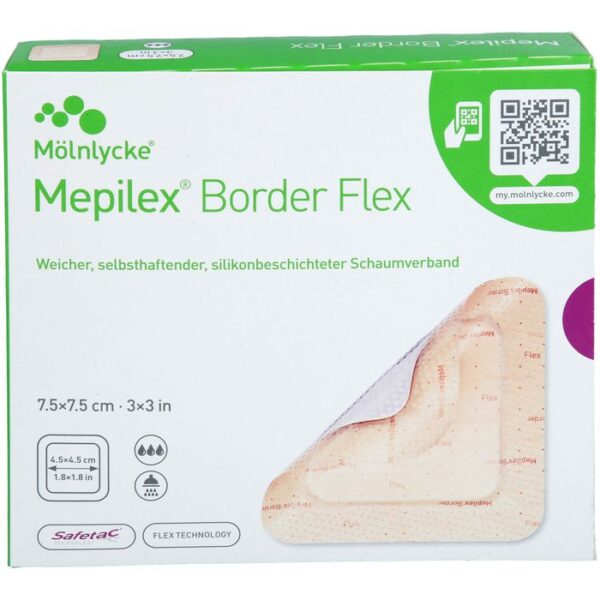 MEPILEX Border Flex Schaumverb.haft.7,5x7,5 cm 10 St.