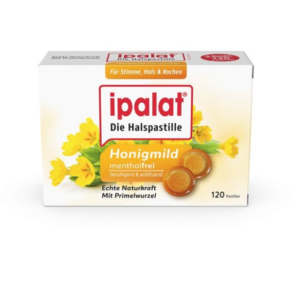 IPALAT Halspastillen honigmild o.Menthol zuckerfr. 120 St.