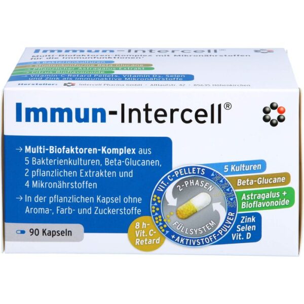 IMMUN-INTERCELL Hartkaps.m.veränd.Wirkst.-Frs. 90 St.