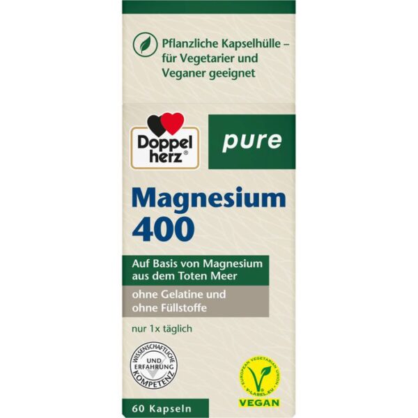 DOPPELHERZ Magnesium 400 pure Kapseln 60 St.