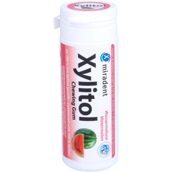 MIRADENT Xylitol Chewing Gum Wassermelone 30 St.