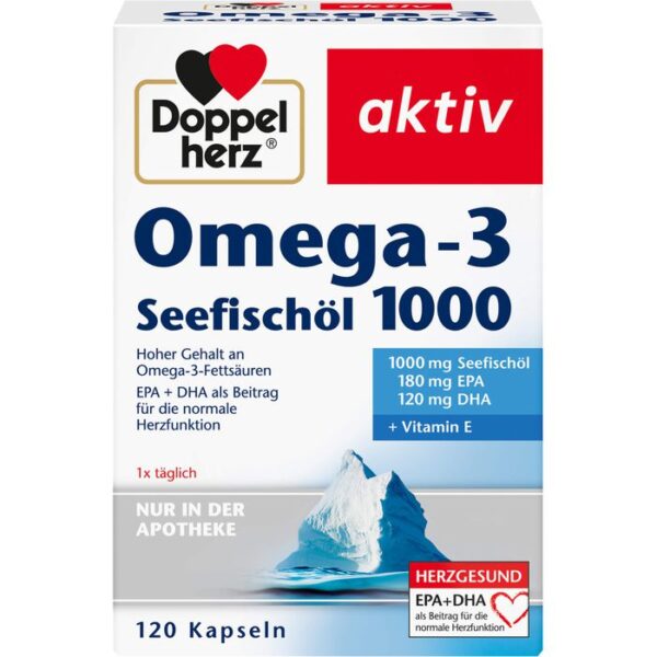 DOPPELHERZ Omega-3 Seefischöl 1000 Kapseln 120 St.