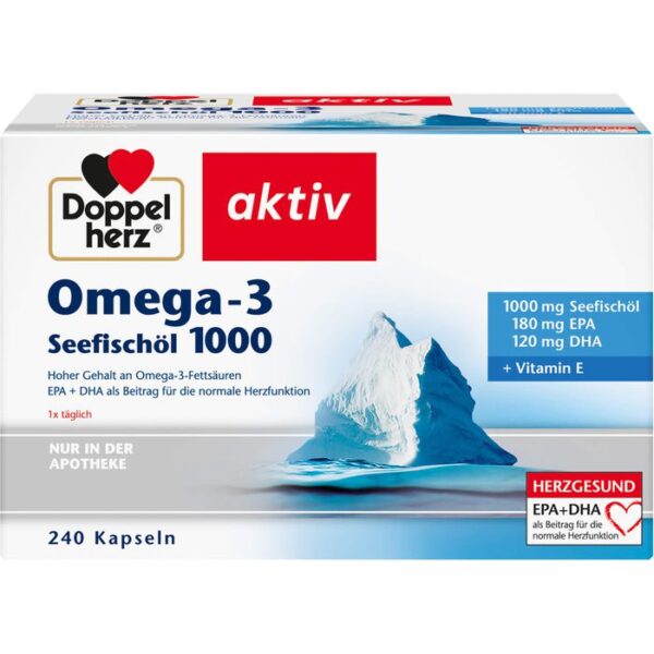 DOPPELHERZ Omega-3 Seefischöl 1000 Kapseln 240 St.